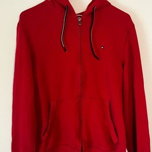 red tommy hilfiger sweater